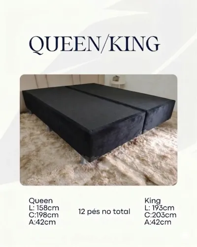 Base box king PROMOÇÃO PRONTA ENTREGA 