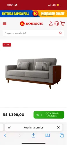 Sofa cama semi novo