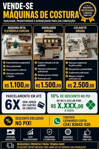 Máquinas de costura 