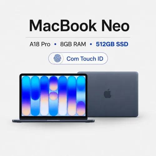 MacBook Neo 512GB Azul-Índigo Apple Original Lacrado e Garantia