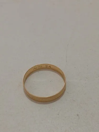 Aliança em ouro 24k