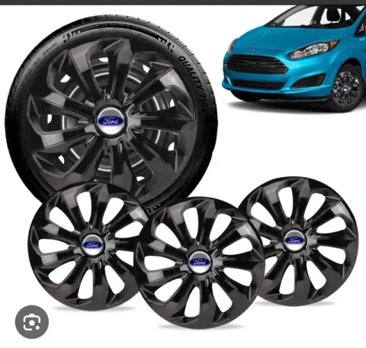 Kit 4 calotas pretas ARO15