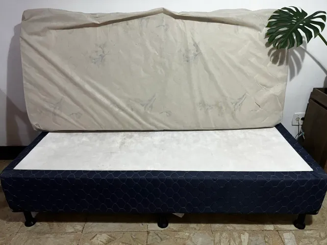 Cama box solteiro + colchão