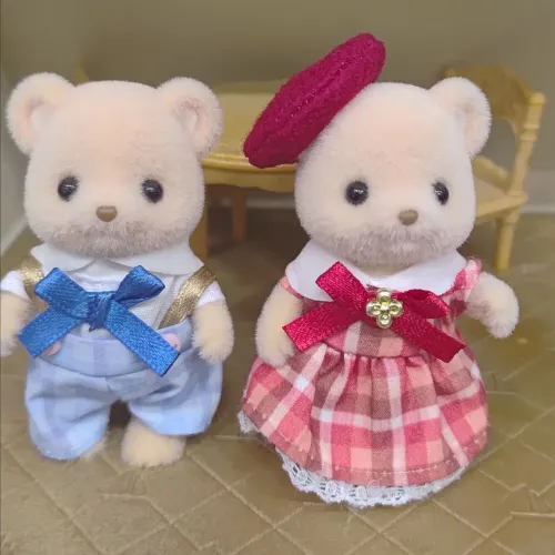Sylvanian Families - Irmão e Irmã Urso Biscoito UNITÁRIOS