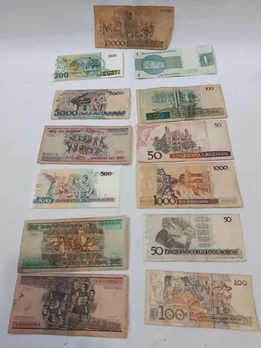 Lote de 13 Cédulas Antigas Brasileira