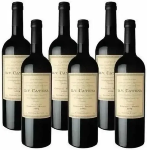 Vinho tinto seco DV Catena Cabernet Malbec 750ml 2023 Cx Com 06 Garrafas 