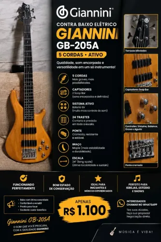 Baixo Gianine ativo 5C