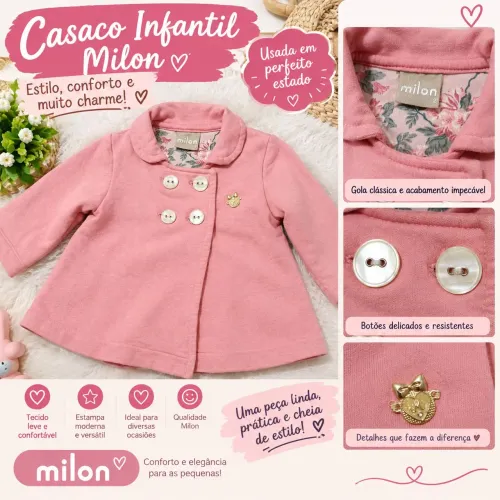 Casaco Milon tamanho 2