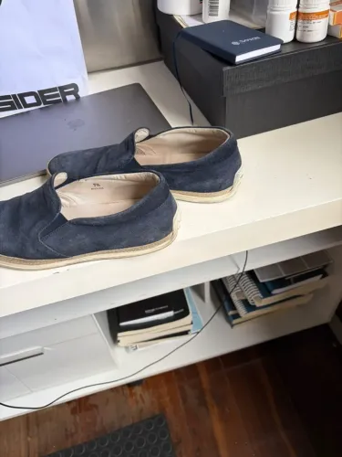 Slip On Camurça Tods Azul
