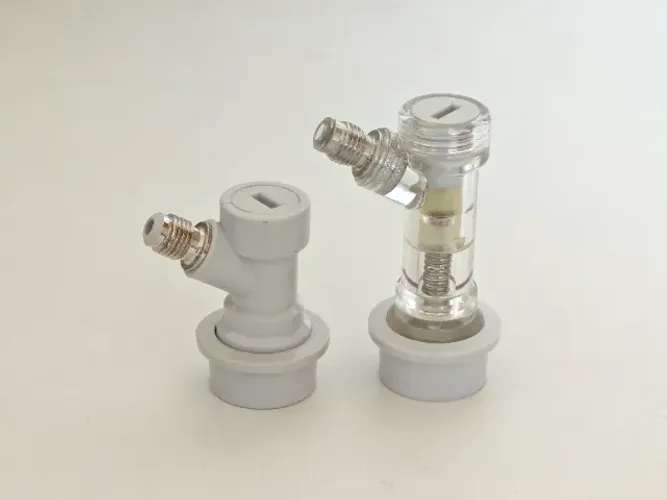 Conector Ball Lock Premium gás MFL 1/4 retenção integrada + brinde