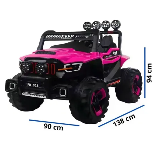 hini Carro Elétrico Jipe Infanti Zippy Toys 12v Bivolt 2 Lugares Eletrico 4x4