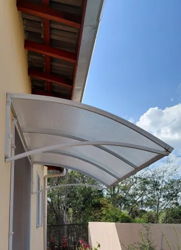 Toldo 2,00 x 1,00 Policarbonato / Aluminio