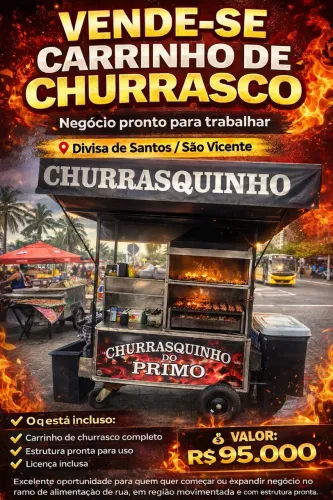 ? CHURRASQUINHO DO PRIMO: O PONTO MAIS COBIÇADO DA DIVISA! ?