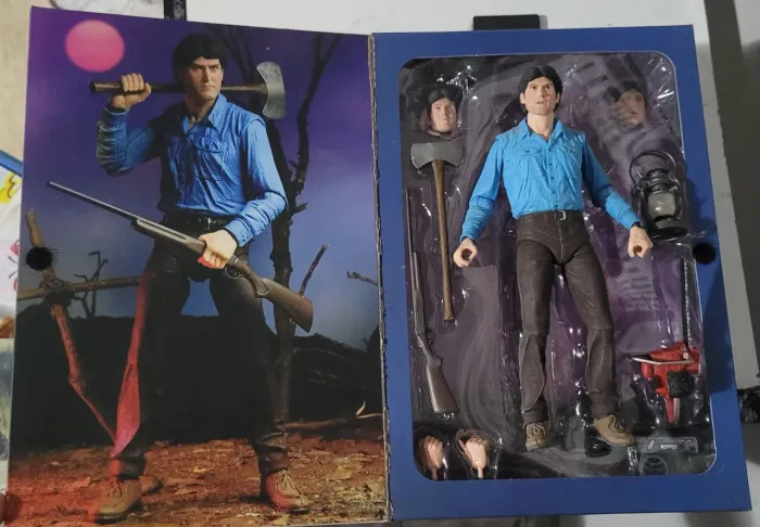 Boneco original neca evil dead ash Williams filme terror morte do demônio action figure 