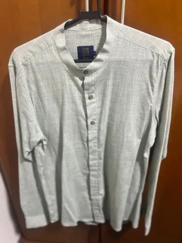 Camisa manga longa gola padre Oxygen verde