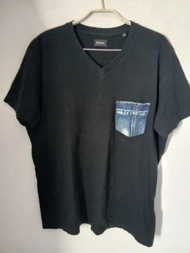 Camisa de grife diesel t- bascon v- neck m