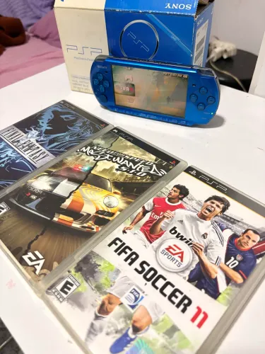 PSP 3010 azul vibrant blue- completo