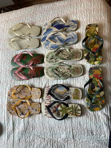 6 pares de havaianas Original Farm + 1 tradicional de brinde 