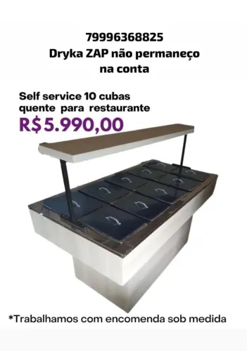 Self service banho Maria top