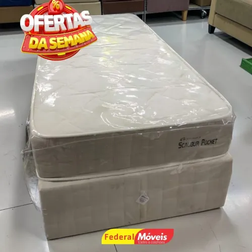 Cama Box de Solteiro 88x188cm Direto de Fábrica - Solicite Catálogo 