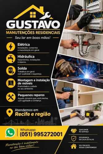 Manutenções residenciais, prediais e industriais
