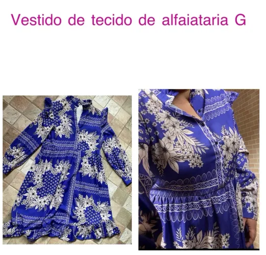 Vestido G tecido rico
