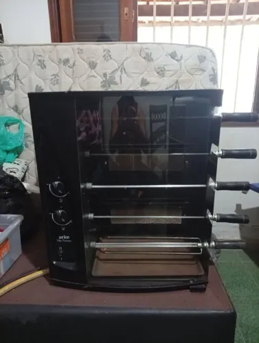 Churrasqueira elétrica a gás rotativa vitta smart arke 5 espertos