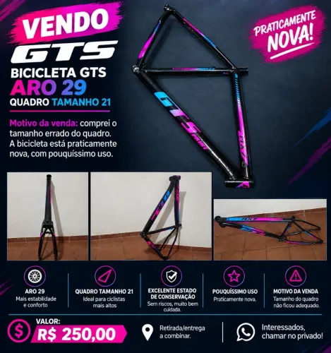 Quadro GTS Aro 29 Tamanho 21