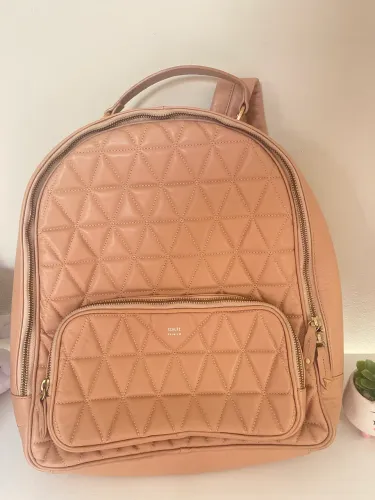 Mochila Schutz Premium em Couro Legítimo - Nude/Rosé