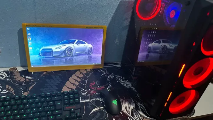 ? PC Completo Rgb configuravel teclado mause gamer vai completo