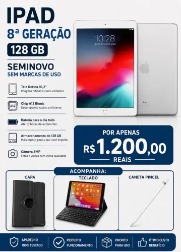 iPad 8 Geração - Muito novo