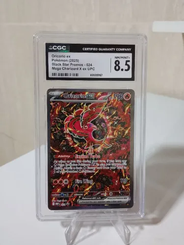 Carta Pokémon Oricorio ex CGC 8.5 Black Star Promos 024 Full Art