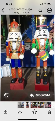 Bonecos quebra nozes para decoração de aniversário.