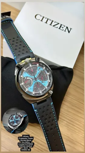 Citizen Promaster Tsuno Chrono Racer Eco-Drive, referência AV0106-01L.