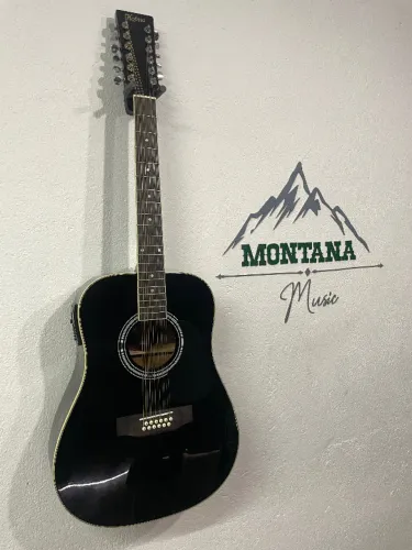 Violão Hofma 12cordas Folk Dreadnought Elétrico 