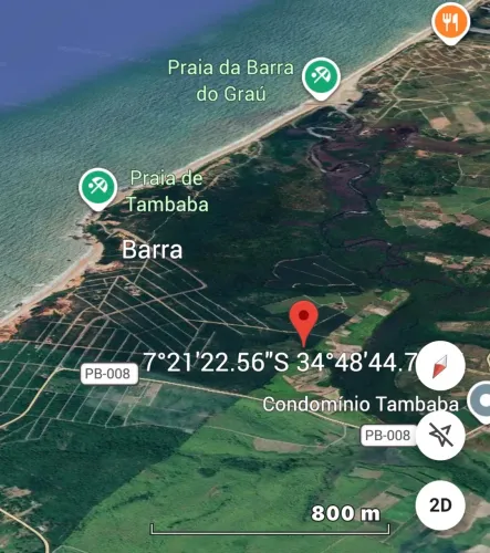 Área de terras em Tambaba litoral sul da Paraíba