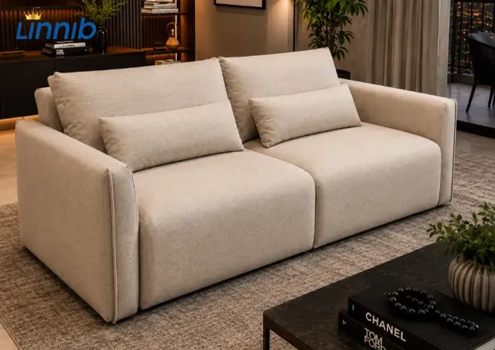 SOFÁ-CAMA TOQUIO 2,20M ESPUMA D26 MOLAS ENSACADAS PAGA SO NA ENTREGA ATE 12x SEM JUROS