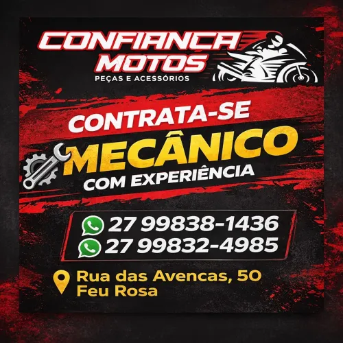Contrata-se mecânico de moto 