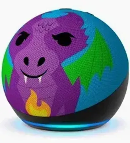 Alexa Echo Dot 5ª Geração Kids Dragão (Na Caixa + Fonte Original)