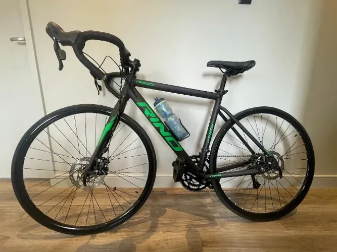 Bicicleta Speed Aro 700 Preto-verde 18v (rino Kalibur Gaya)