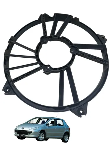 Defletor Ventoinha Radiador Peugeot 307 2.0 Automático 2011