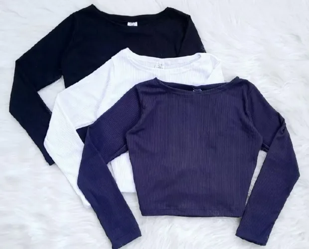 Cropped manga longa