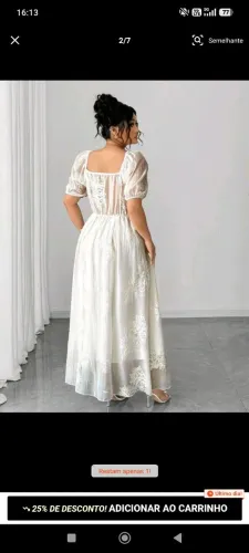 Vestido off white