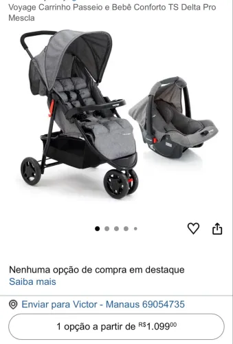 Carrinho + bebê conforto DELTA VOYAGE