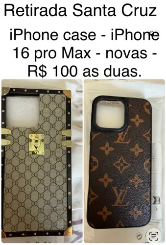 Capinha de iPhone 16 pro Max novas