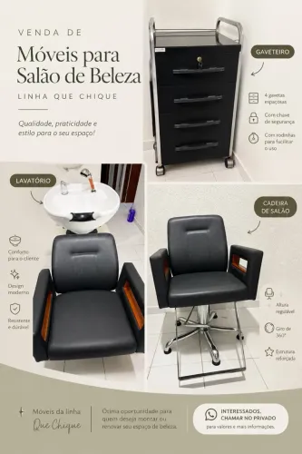 VENDA DE MÓVEIS PARA SALÃO