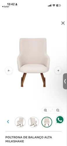Poltrona de balanço amamentação
