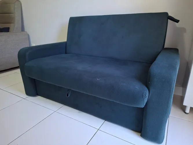 Sofá cama 2 lugares com baú