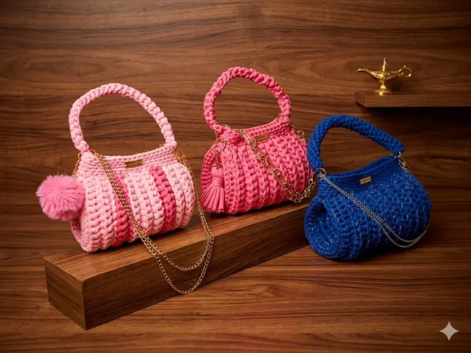 Bolsas de crochê 