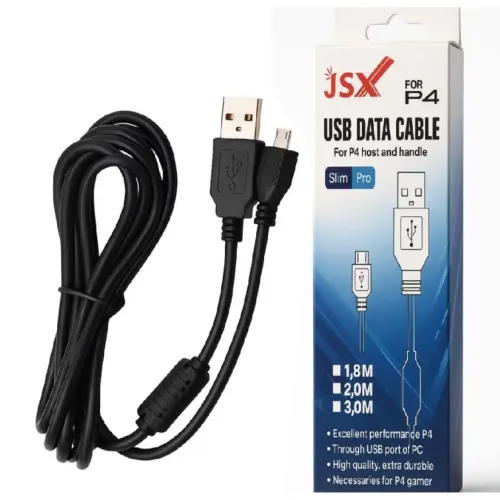Cabo para Carregamento de Controle Ps4 2 Metros a pronta entrega!